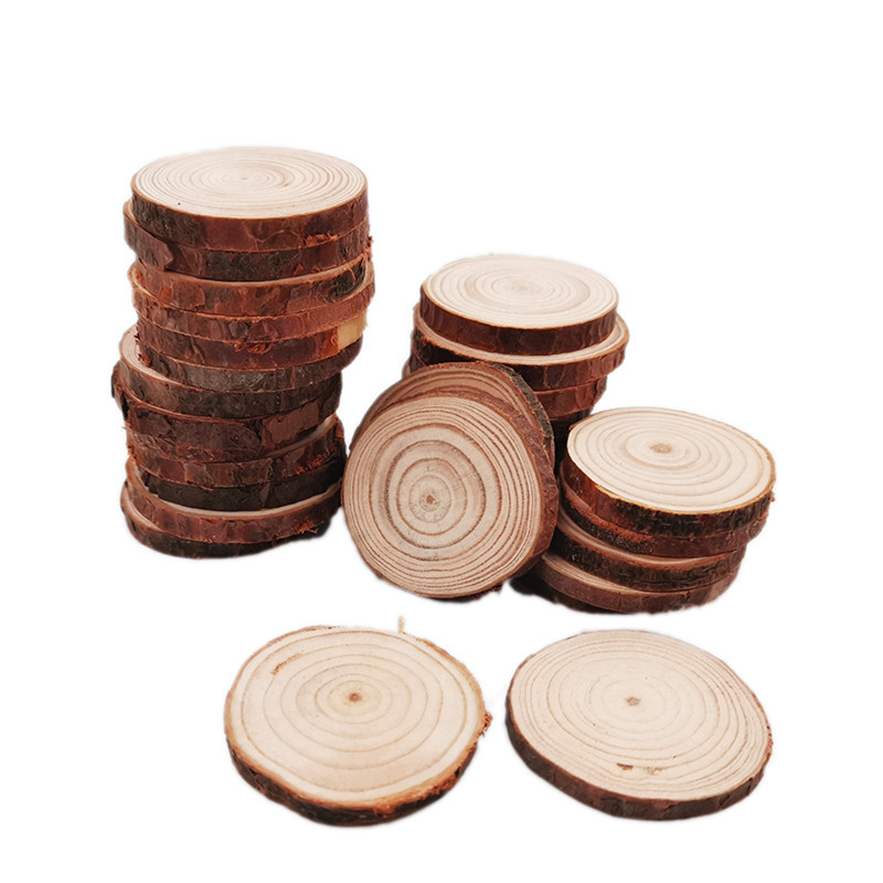 Oud Wood Chip - Fatias de madeira inacabadas, discos recortes