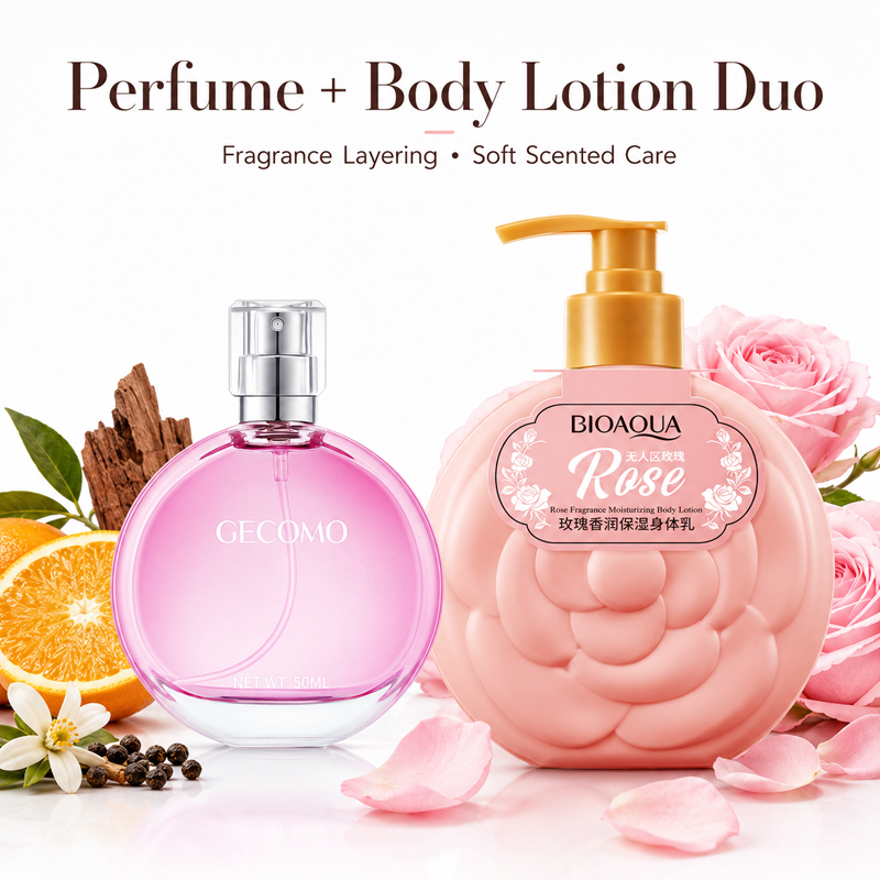 Perfume Fragrance Body Lotion - Conjunto de Perfume Feminino GECOMO 50ml