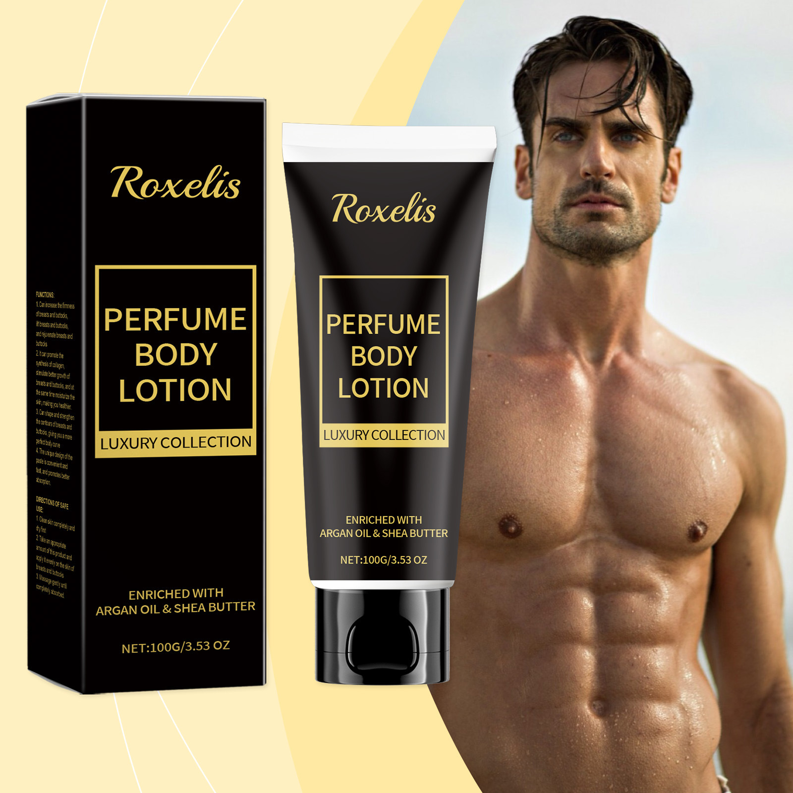Perfume Fragrance Body Lotion - Loção Perfumada Masculina Charmosa com Feromônios,