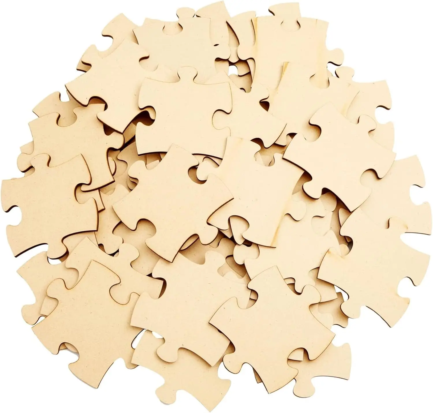 Oud Wood Chip - Peças de quebra-cabeça em MDF marrom