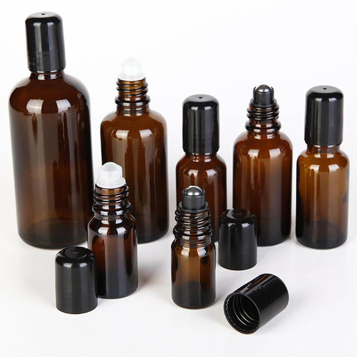 Rolo de vidro grosso âmbar 5/1 - Attar Oil Roll On avaliação e preço