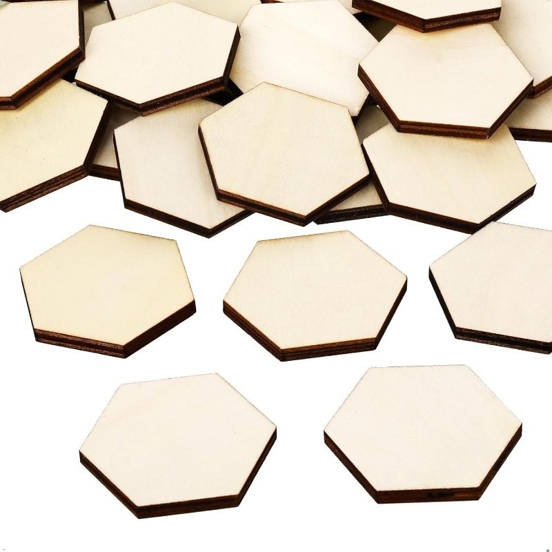 50 peças 4cm peças hexagonais  - Oud Wood Chip avaliação e preço