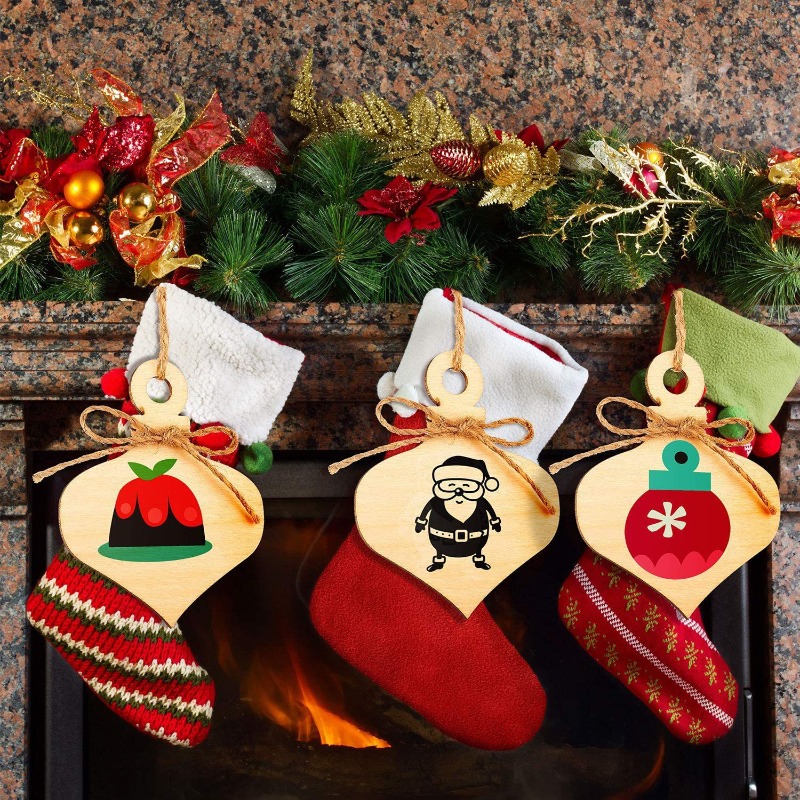 10 Peças de Enfeites de Natal  - Oud Wood Chip avaliação e preço