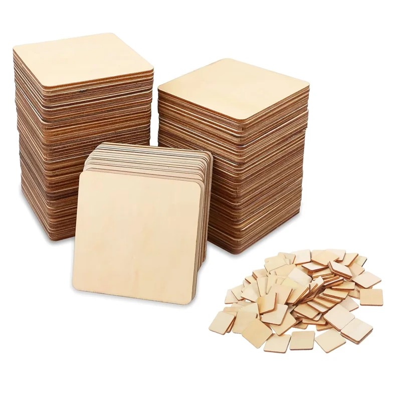 Recortes de fatia quadrada de  - Oud Wood Chip avaliação e preço
