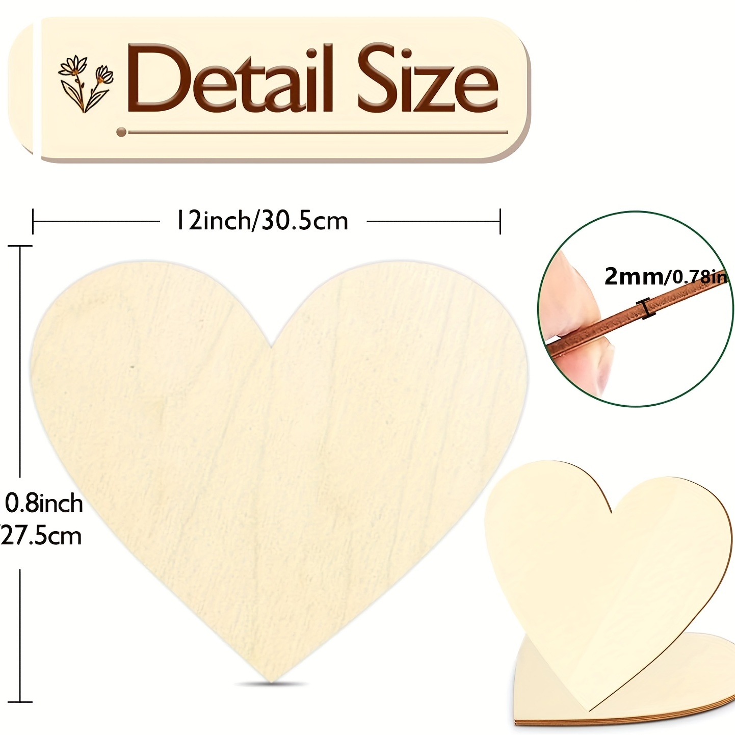 2 pçs 12 Polegada coração em b - Oud Wood Chip avaliação e preço