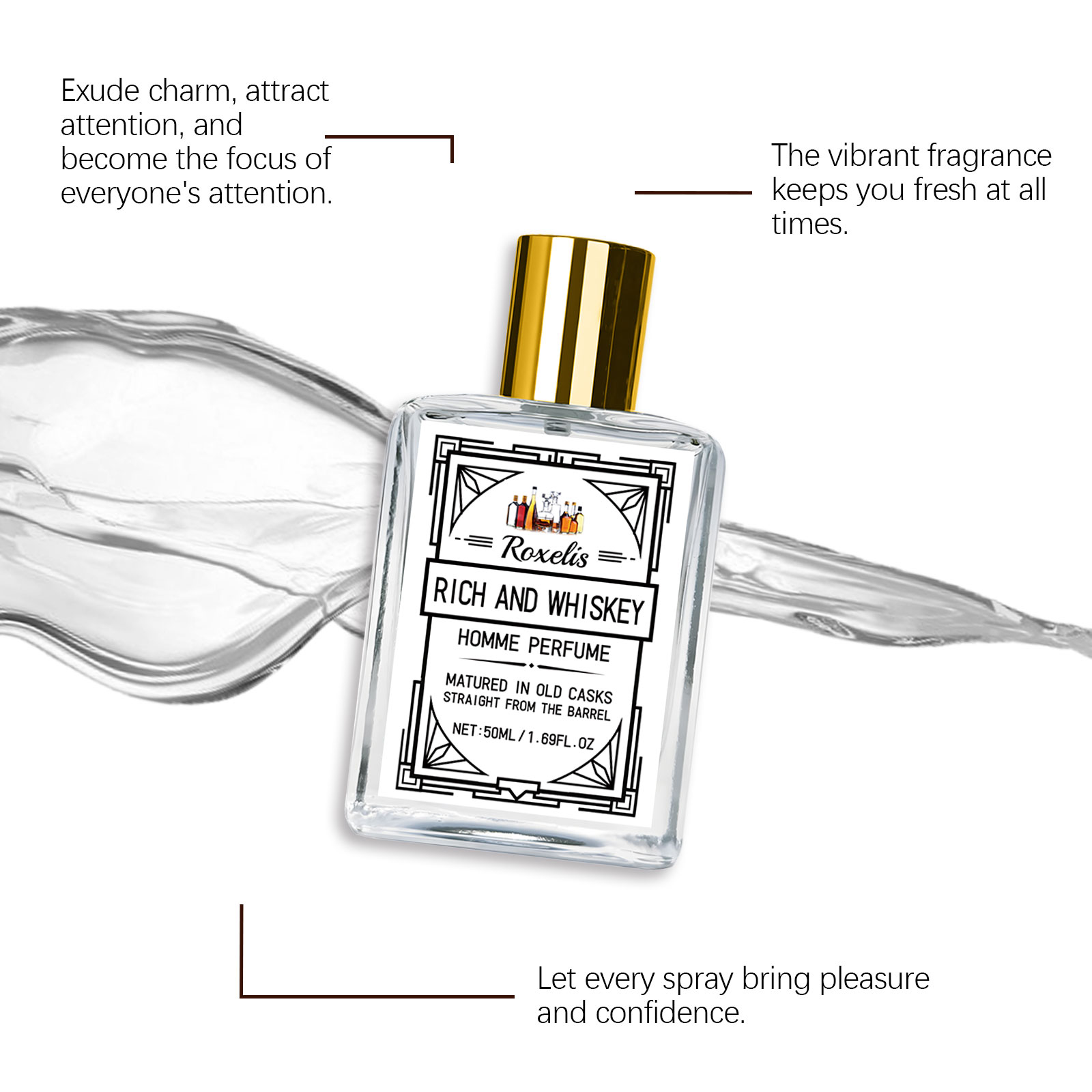 Perfume Masculino Roxelis 50ml - Fragrance Perfume Usa avaliação e preço